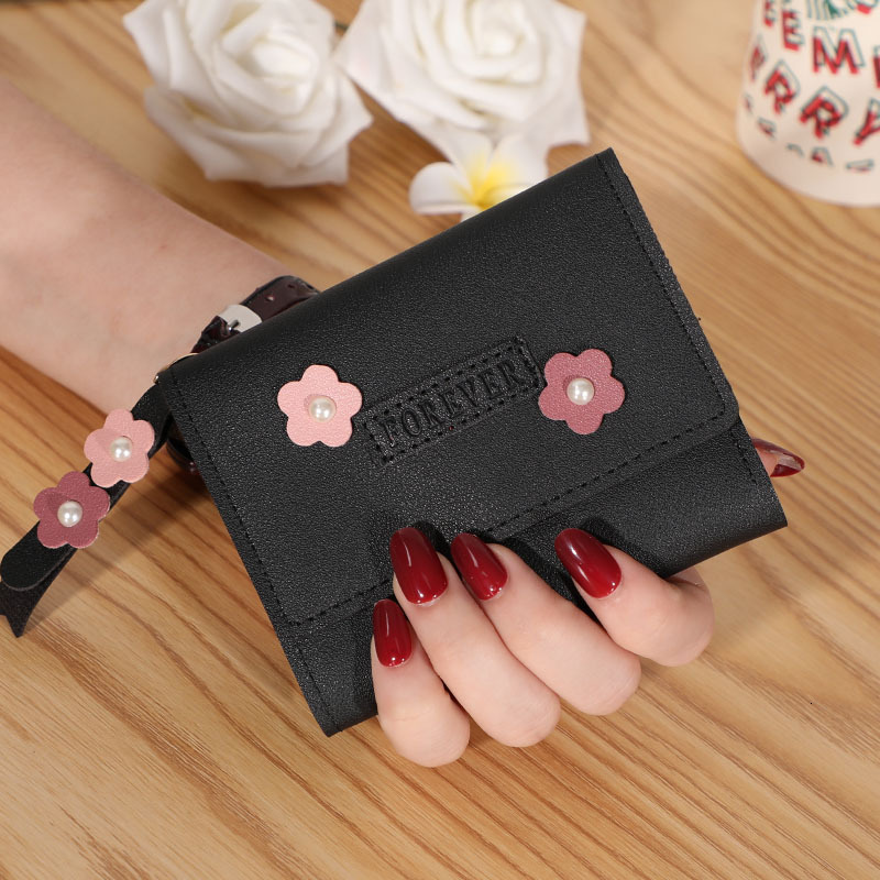 Free Shipping 2025 New Designer Bag New Small Coin Purse For Women Short Style Versatile Buckle Soft Leather Wallet Fashionable Card Holder Simple Des