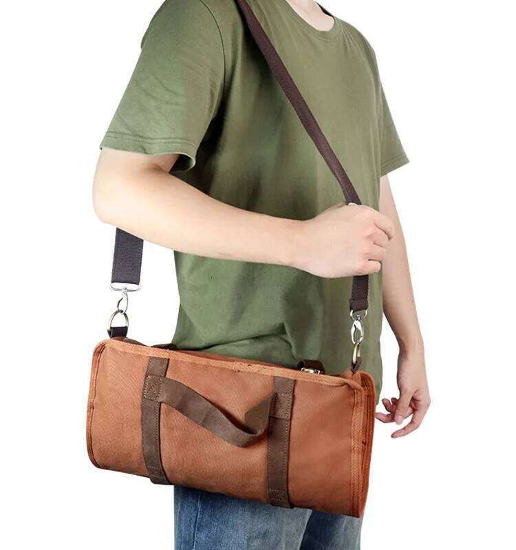 Hot Selling Bartender Portable Multifunctional Kit Canvas Tool Professional Mixer Bag Tail Shaker Wine Set With Buckle Designer Bags