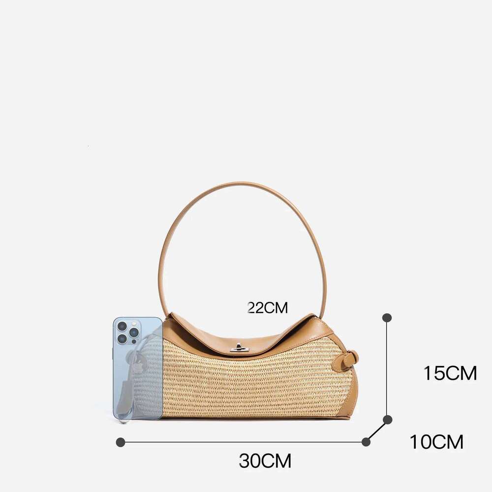 Luxurious Design Bags 2025 Handwoven Straw Beach Bag Large Capacity Crossbody Shoulder Tote Minimalist Summer Vacation Essentials Fashion Design
