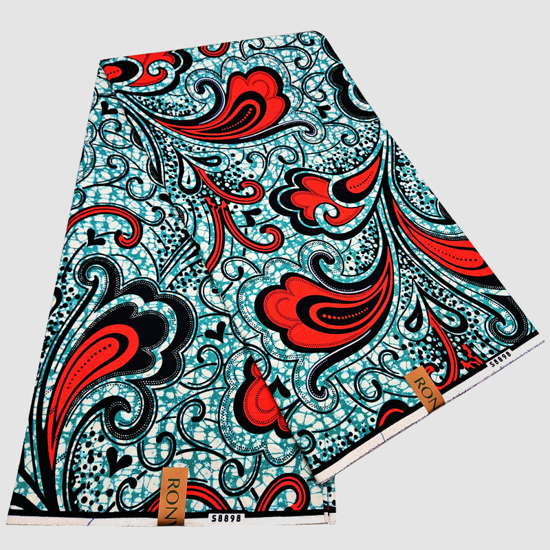 African Wax Fabric for Party Dress, Real Wax Batik Dutch, Nigerian Fabric, 100% Cotton, Ankara Fabric, 6Yards