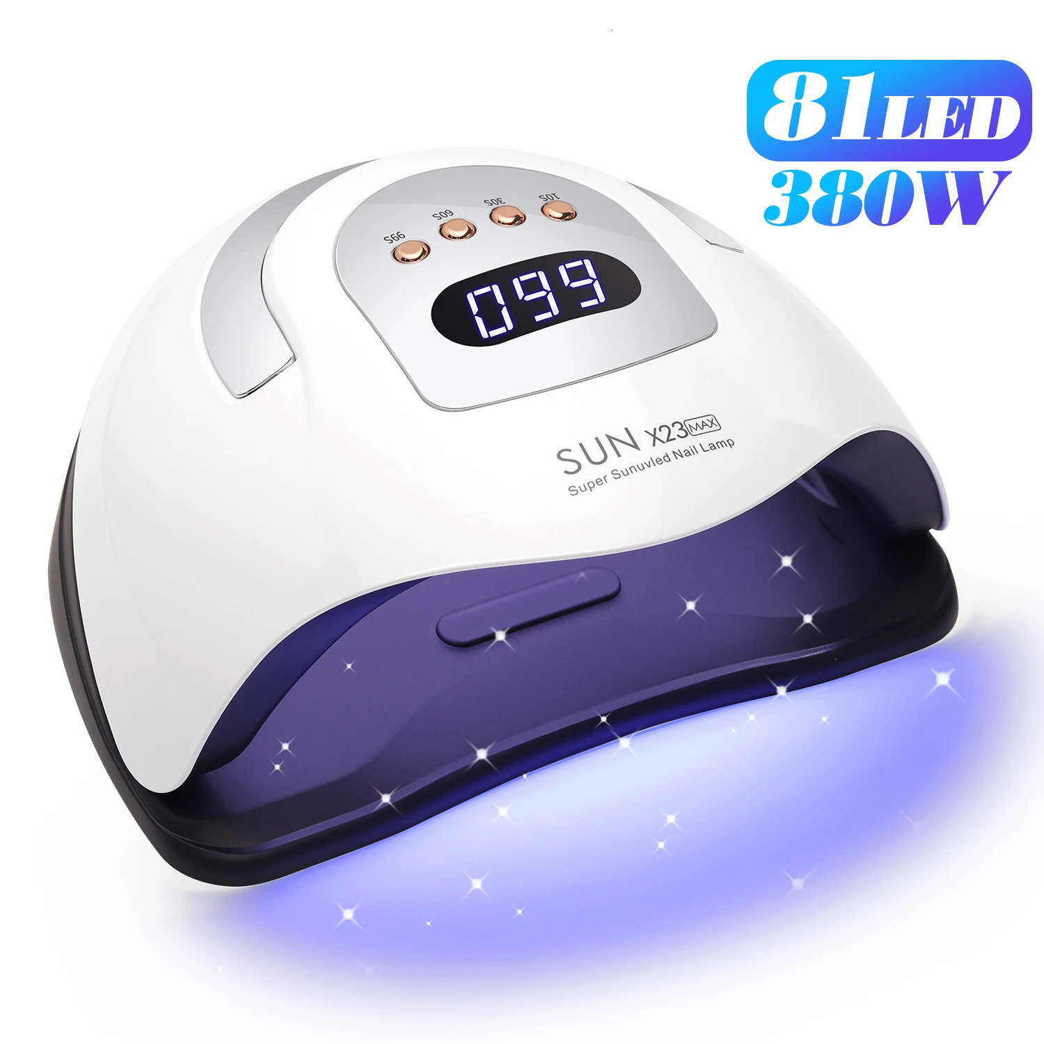 81LEDS Professional Nail Dryer Lamp For Manicure Powerful UV LED Gel Nail Lamp With Automatic Sensing Gel Polish Drying Lamp 250625