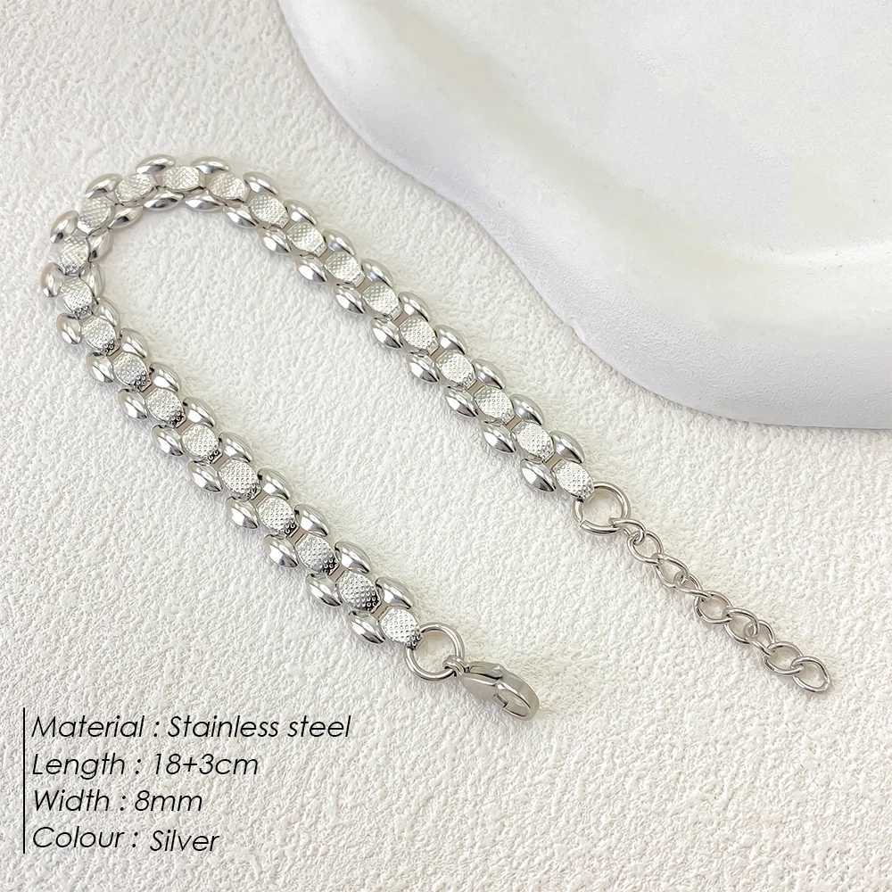 eManco Hot S Boutique Creative Stainless Steel Silver Plated Mens Bracelets Pendant Accessories Party Couple Gift Jewelry X250625