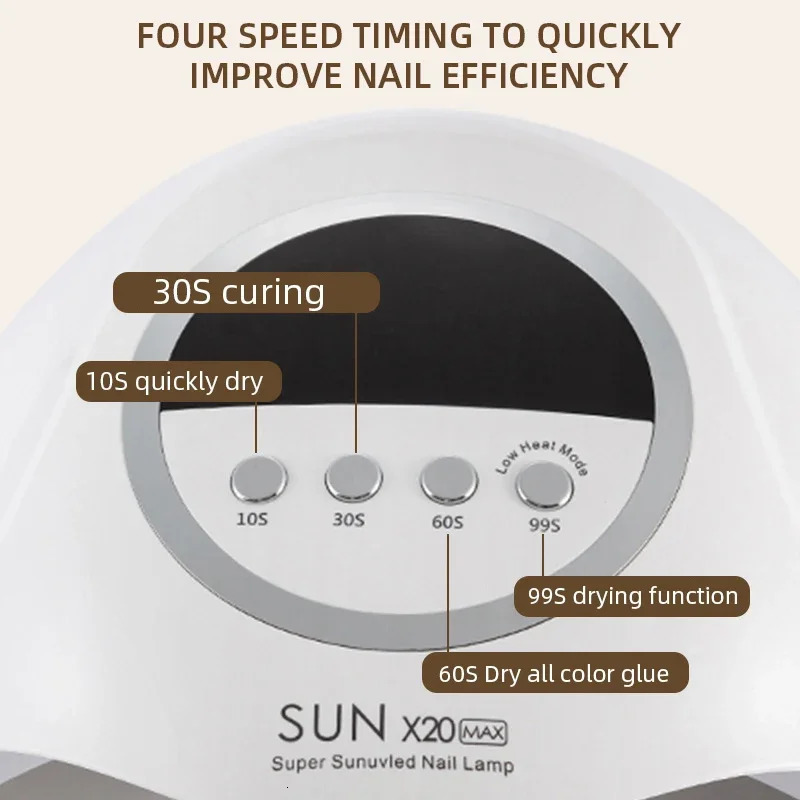 320W UV LED Lamp For Nail Manicure 72 LEDS Professional Gel Polish Drying Lamps With Timer Auto Sensor Equipment Tools 250625