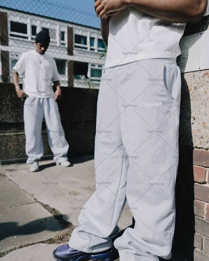 2025 High Street Retro Streetwear Jogger Men Trendy Brand Harajuku Sweatpants Y2K Hip Hop Casual Drawstring Wide Leg Pants Women X250625