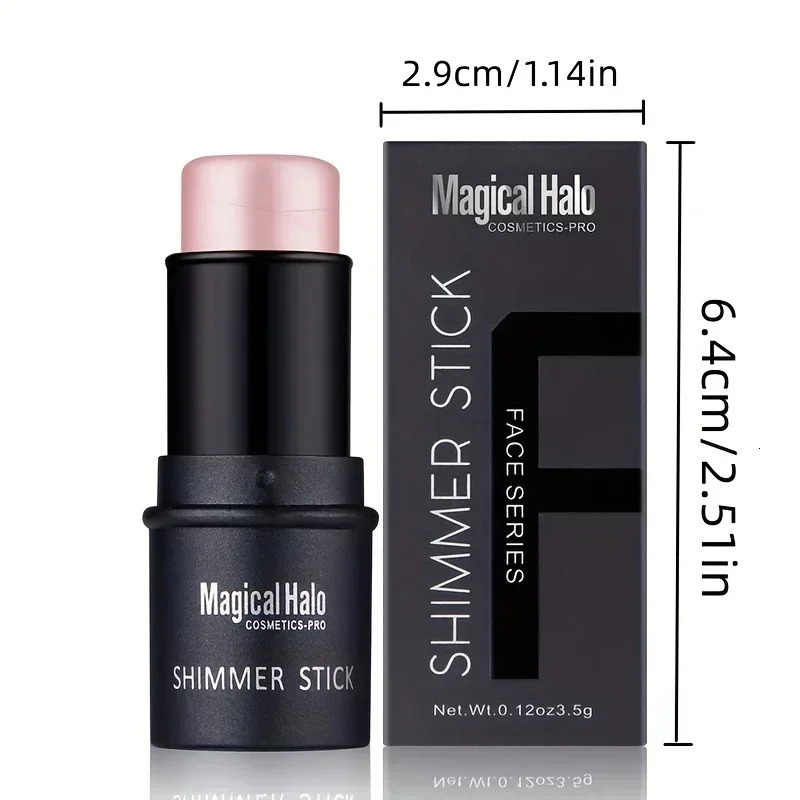 Magical Halo Shimmer Stick - Multi-Use Highlighter Contour Makeup for Radiant Glow - Daily Wear 250625