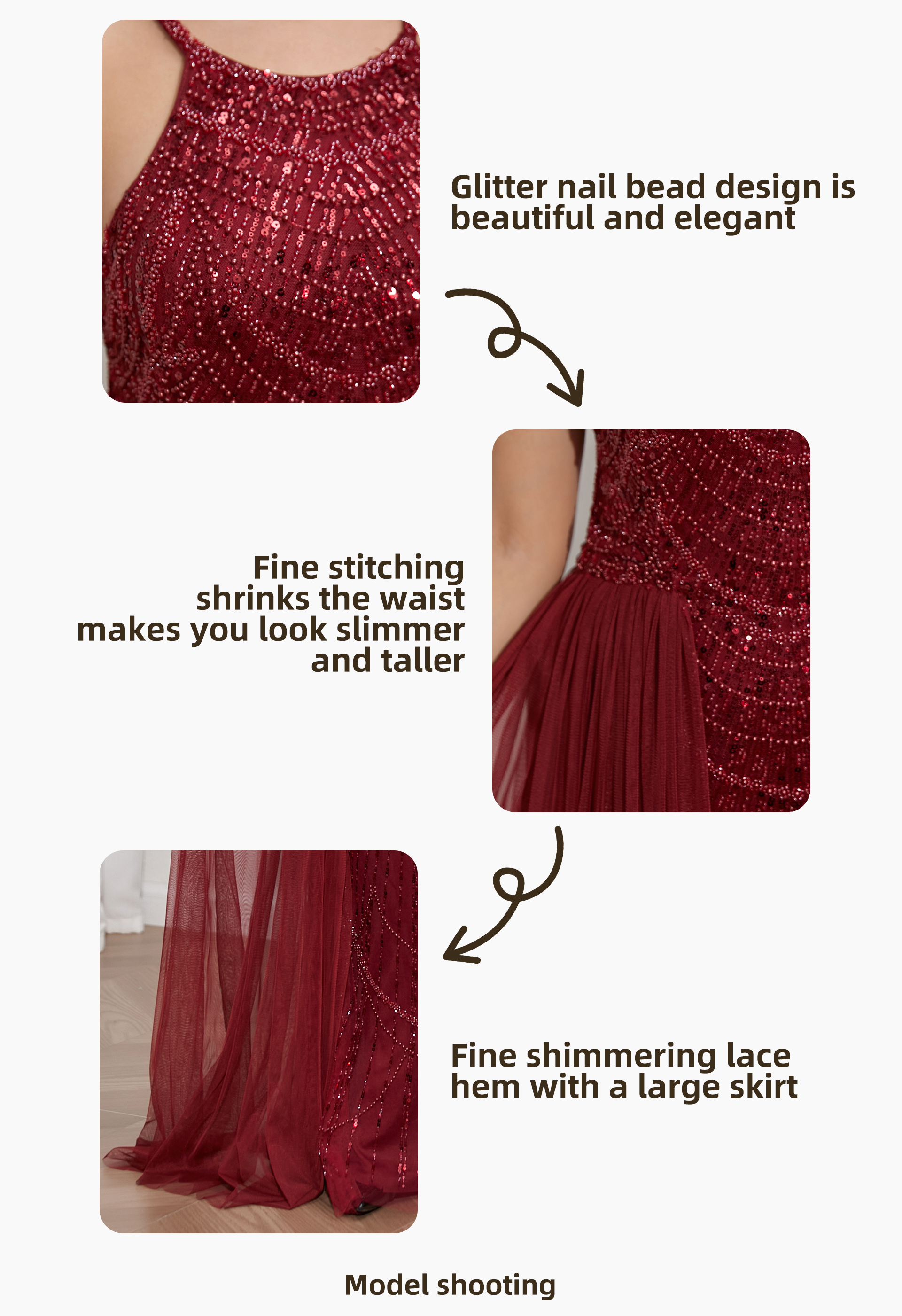 Prom Dresses The ball dress is fashionable, beaded, sexy suspender dress, elegant tulle dress and ball dress prom.