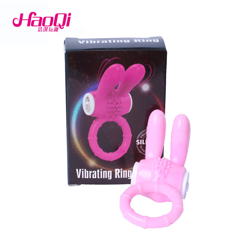 Adult Sex Toys Rabbit Vibrator Tongue Licking Vibrating Ring Massager