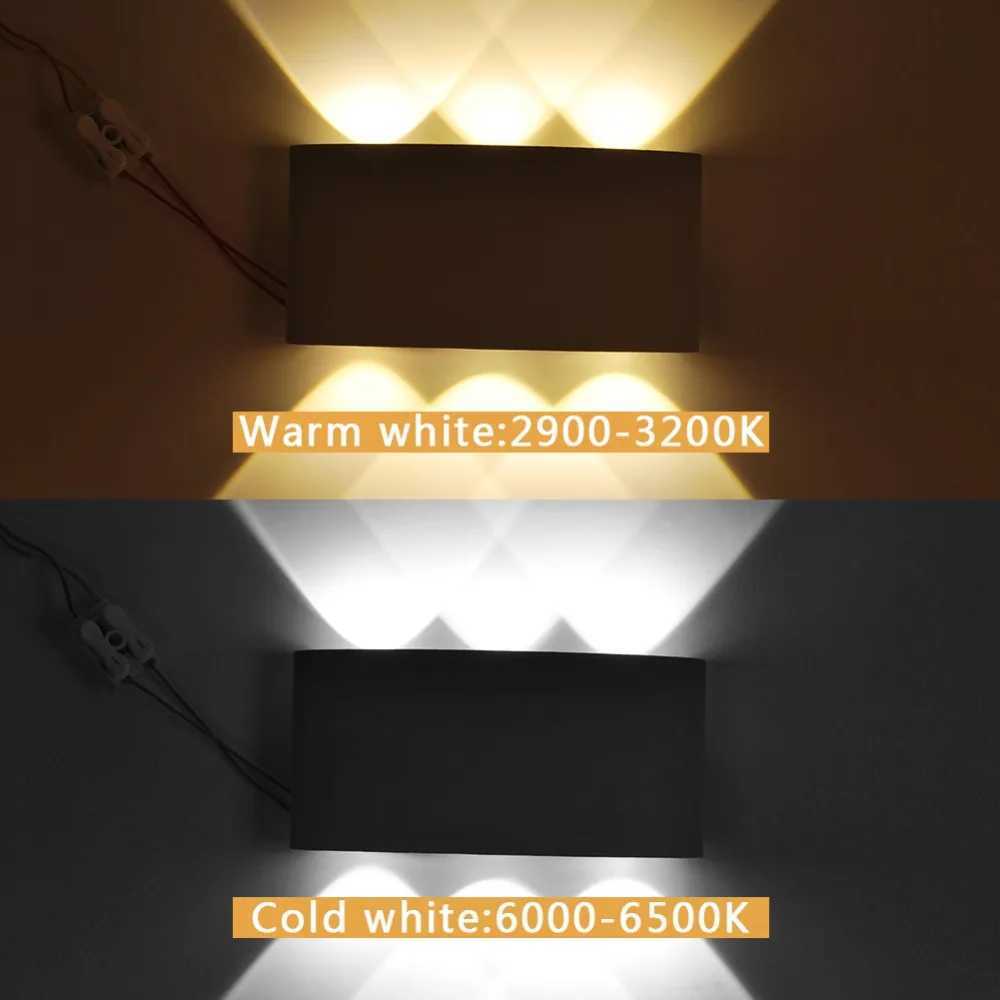 IP65 RGB LED Wall Lamp Outdoor Waterproof Garden Lighting Aluminium 2W 6W 8W 10W 12W Indoor Bedroom Living Room Stair Wall LightXJ250624