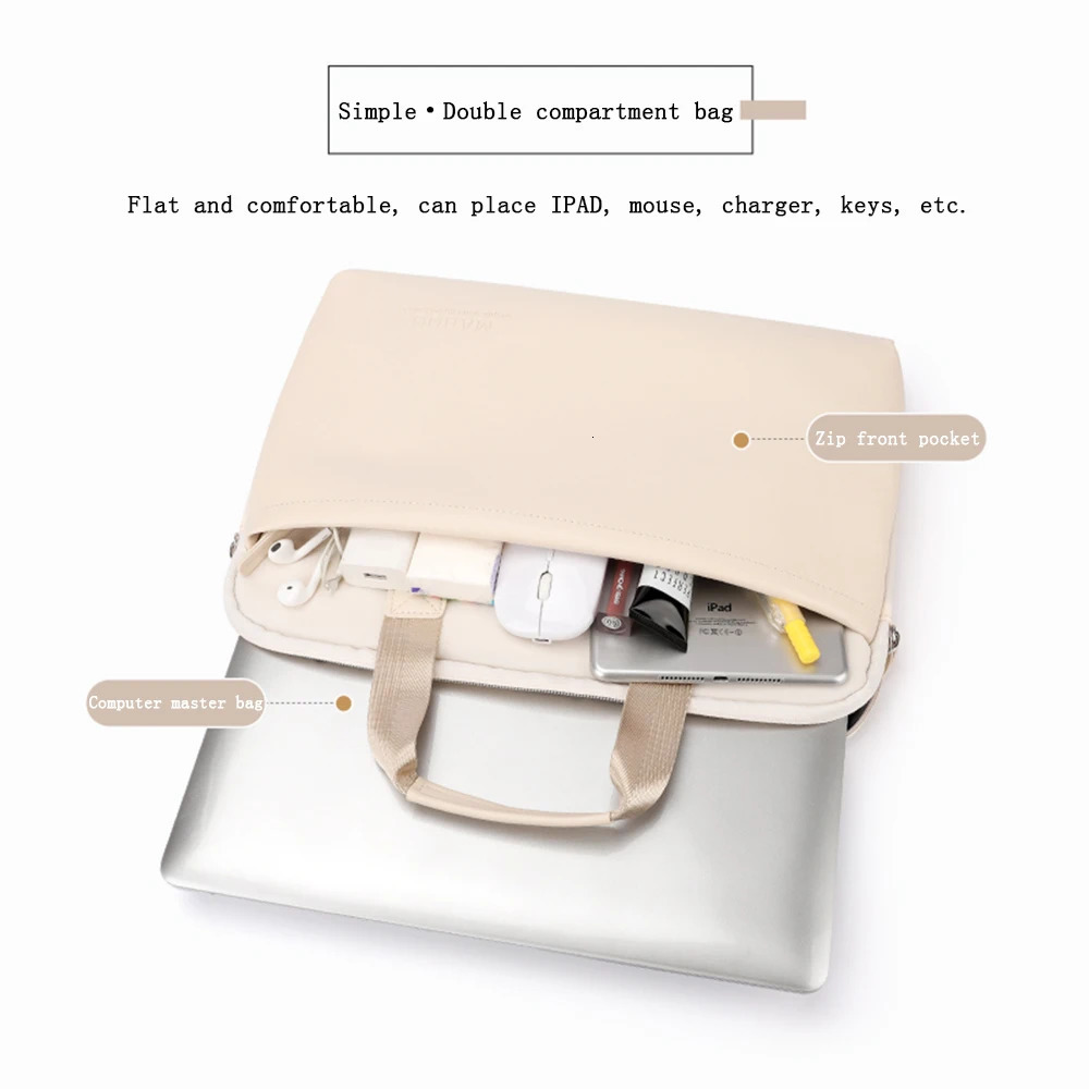 Laptop Bag For Air Pro 16 Notebook Case SlEEve Pouch 13.3 14 15.6 Inch Shoulder HandBag Briefcases 250624