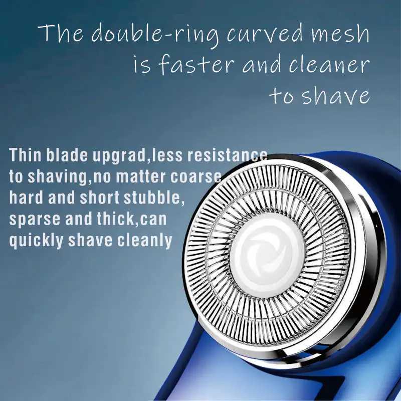 Mini Electric Shaver Mens Bag Travel Shaver Portable Beard Shaver Type-C Intelligent Digital Display Lightweight Shaver W250625