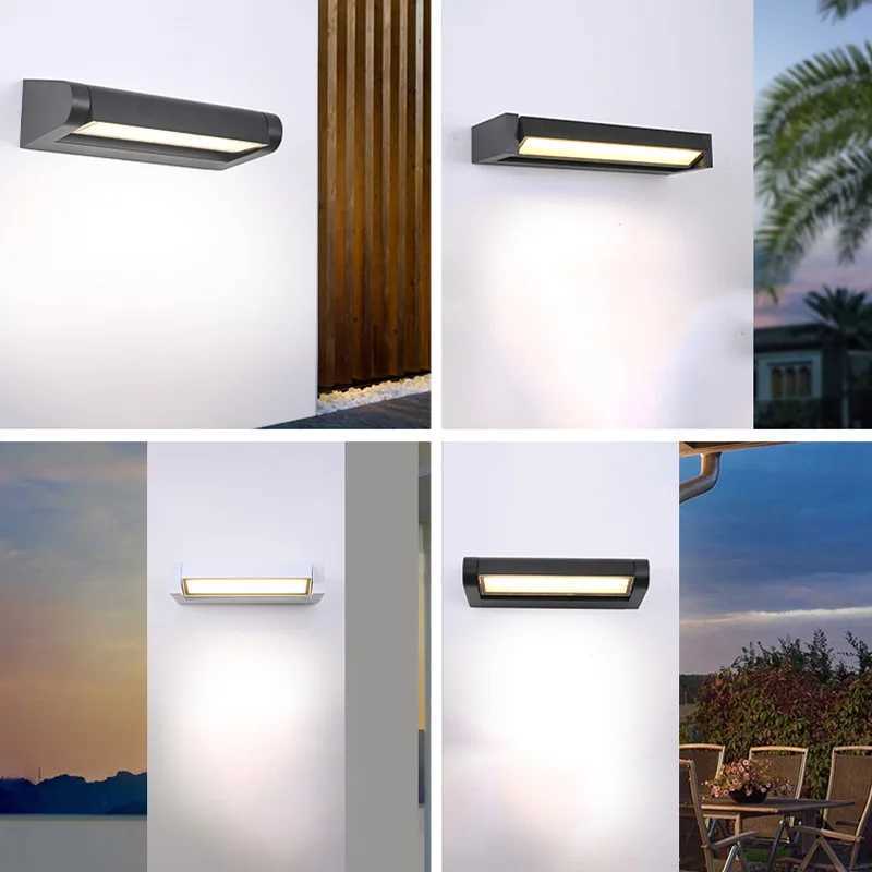 Adjustable Angle Outdoor Waterproof Wall Lamp Garden Wall Lamp Simple Aluminum Wall Lamp Exterior Wall Decoration Lighting XJ250624