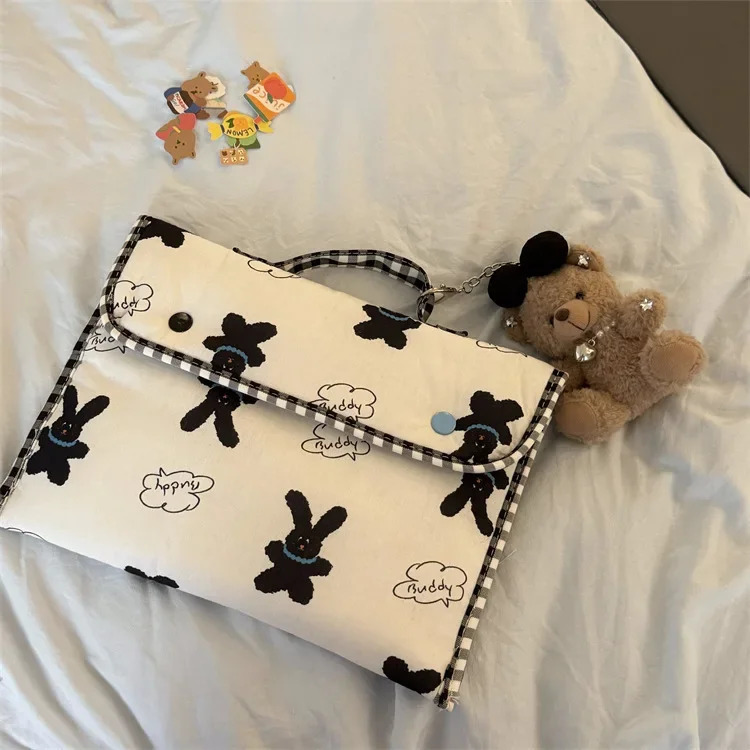 Laptop Bags for 14 inch iPad Bags Notebook Sleeve for 11 inch iPad Soft Cute bunny Korean Style Laptop-sleeve kawaii 250624