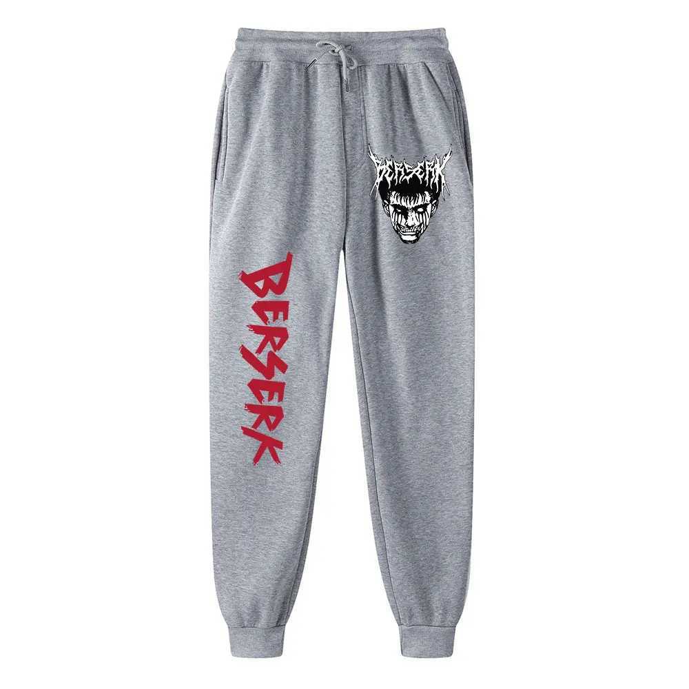 Mens Casual Anime Berserk Pants Autumn Fleece Sweatpants Men Running Jogger Sports Gym Trousers Fashion Workout Men Long Pants X250625