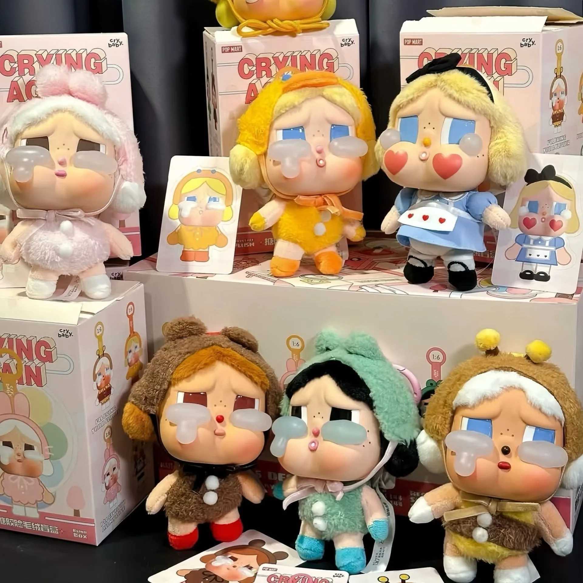 New Genuine Crybaby Crying Again Series Blind Box Bag Vinyl Face Doll Crybaby Plush Pendant Keychain Mystery Box Toy Ornament Y250624