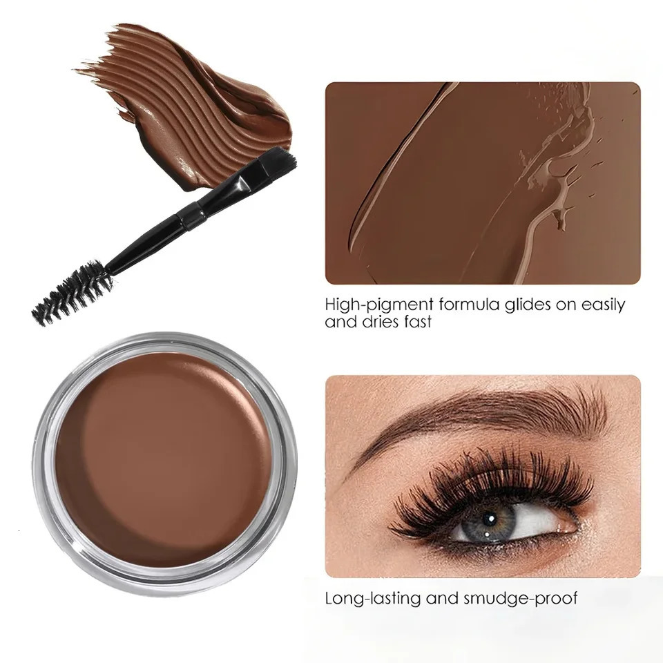 Natural Long-Lasting Eyebrow Gel Waterproof Clear Wax Brow Dye Tattoo Brown Styling Eyebrow Eyeliner for Eyes 250625