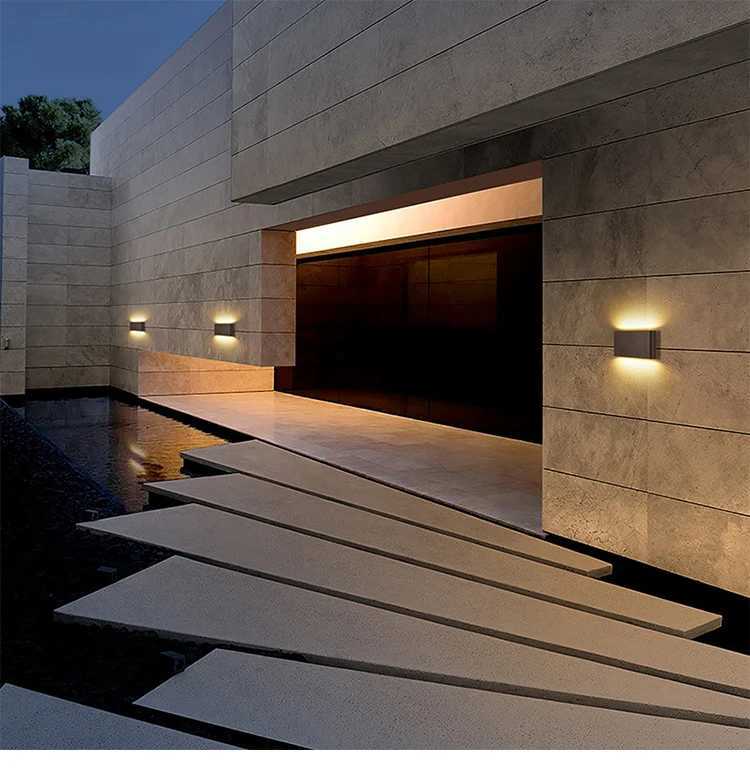 LED Outdoor Waterproof IP65 Wall Light Porch Garden Wall Lamp Indoor Home Decor Bedroom Living Room Decoration Lighting Lamp XJ250624