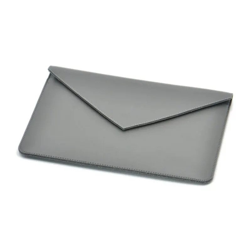 14 Inch Laptop Bag Case PU Leather Sleeve For M1 M2 Pro 14 Dual Pocket Envelope Style Dell HP Pouch 250624
