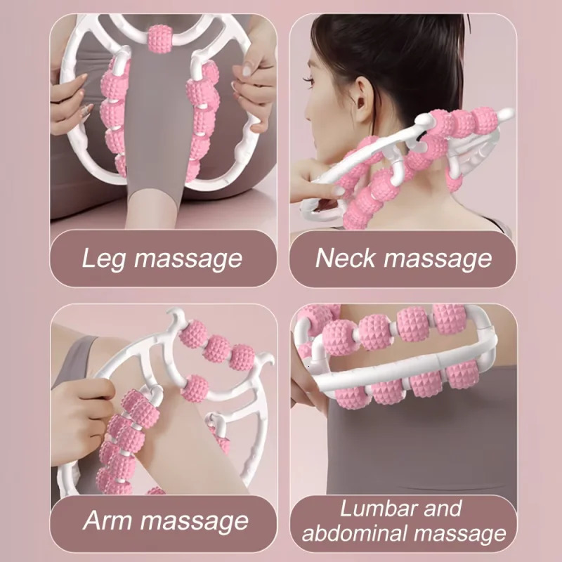 Leg massager ring clamp leg roller slimming leg artifact relaxation and unblocking roller double massage to relieve soreness 250619