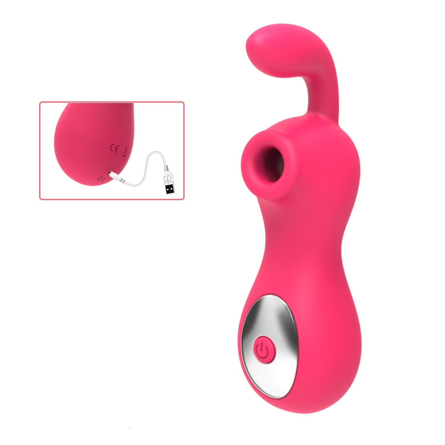 Rechargeable Rabbit Vibrator Sucking Device Adult Sex Toy Female Masturbation Massager