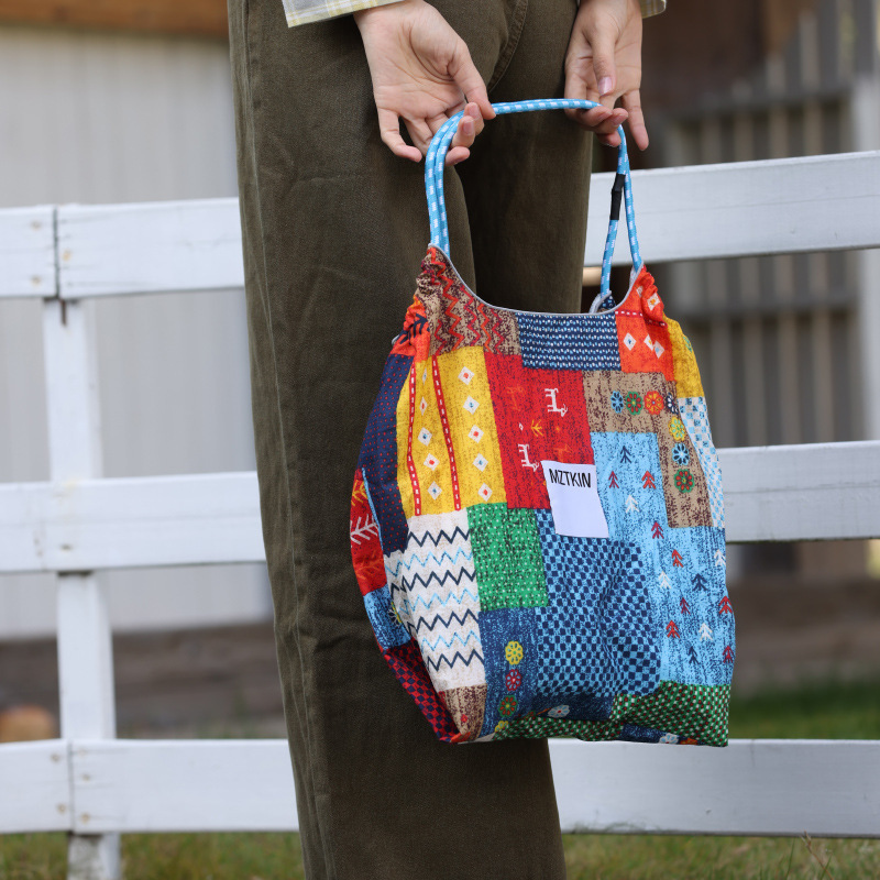 2025 New original design patchwork handmade bags with ethnic style versatile for daily use single - shoulder and cross - body bags