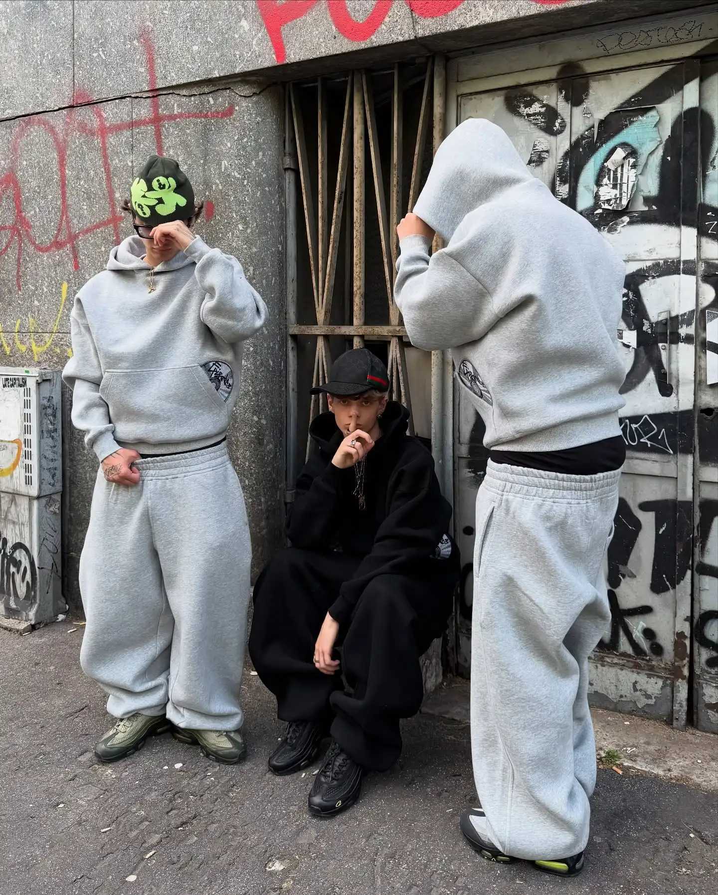 Hip Hop Optical disc embroidered graphic Casual Pants Sweatpants Y2K Pants Men Gothic Design Baggy Elastic Waist Jogging X2506251