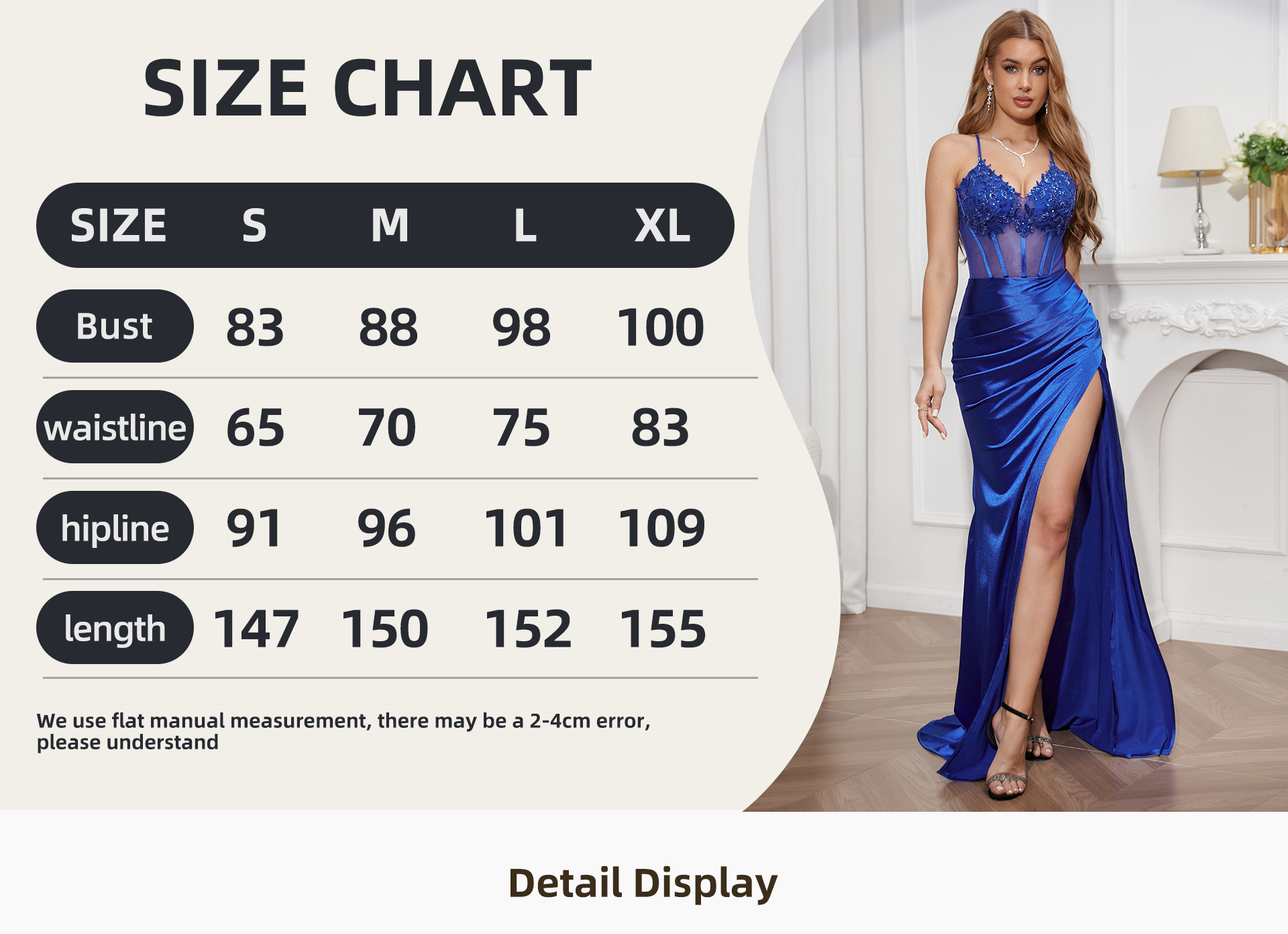 Prom dress trailing skirt fashion beaded sexy split deep V sling perspective dress hand-folded elegant tulle dress prom dress bridesmaid