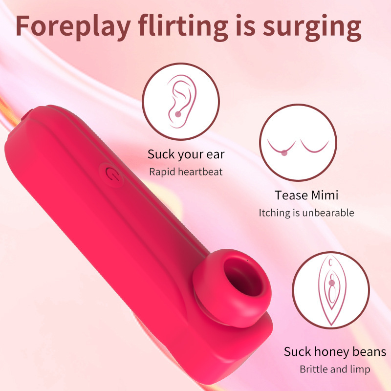 Headphone Device 12-Speed Sucking Silicone Rechargeable Masturbator Female Vibrator Adult Sex Toy