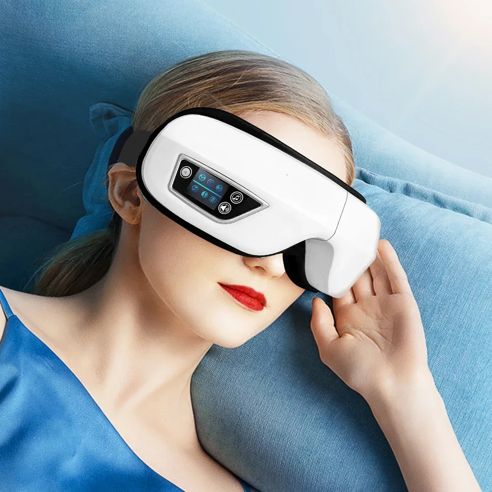 6D Smart Vibration Eye Massager Compress Eye Care Instrument Bluetooth Music Eye Massage Sleep Mask Eye Relax Fatigue 250619