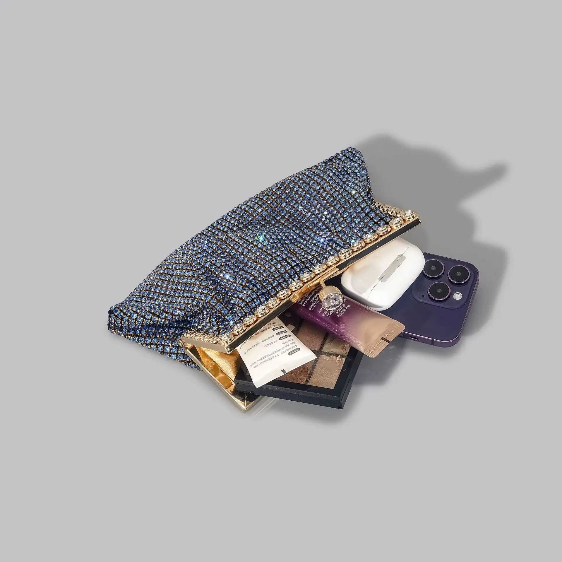 fashion rhinestone clutch bag for women shinny diamonds evening party purses M250625