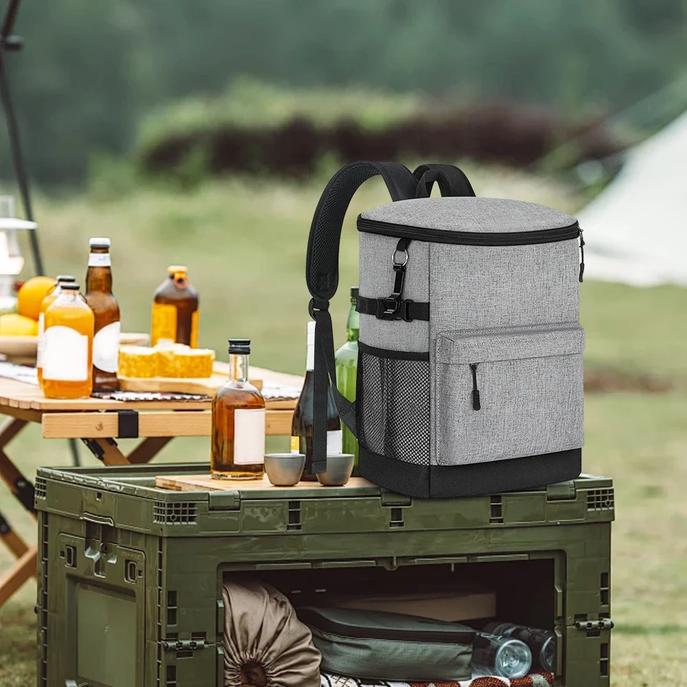 17L 30 Cans Insulated Cooler Bag Insulated Backpack for Camping Hiking Picnic 250624