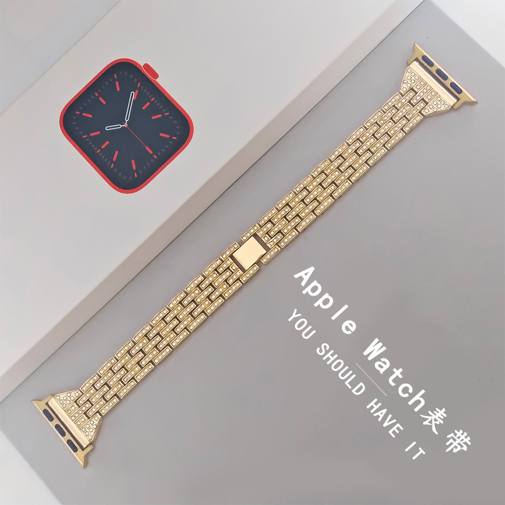 Luxury Premium Five - Pearl Rhinestone Metal Band for Apple Watch Series 1 - 9
