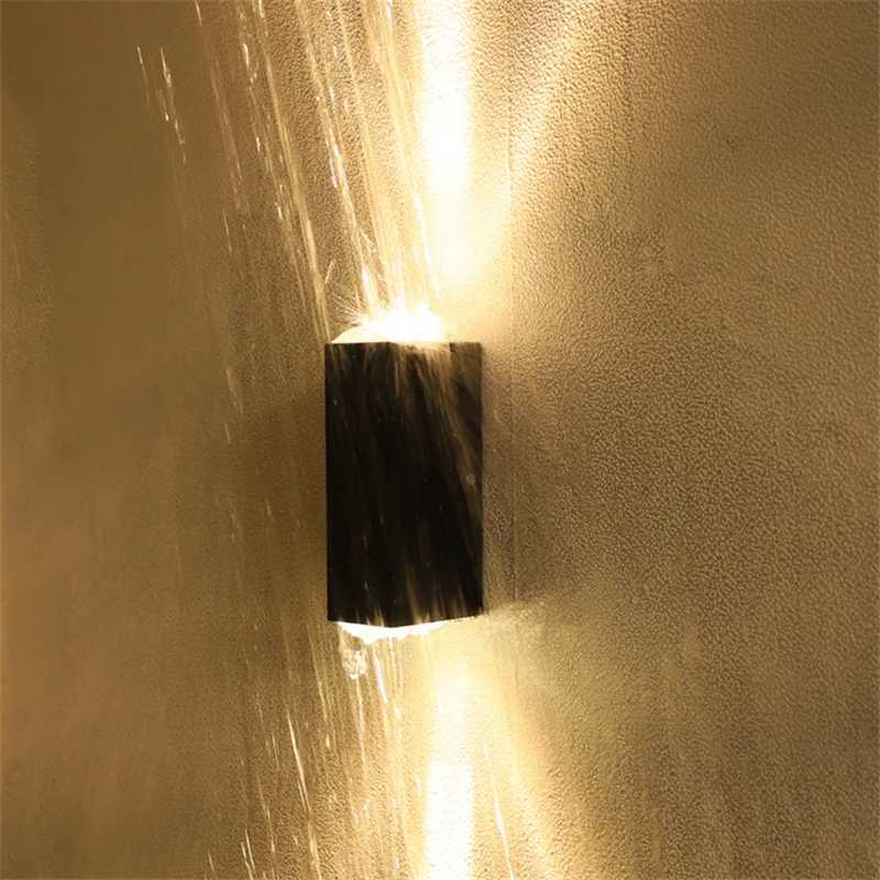 Outdoor Waterproof Wall Lamp 6W LED COB Waterproof IP65 Aluminum Sconce Lighting Porch Garden Lamp AC85-265V Exterior Wall Light XJ250624
