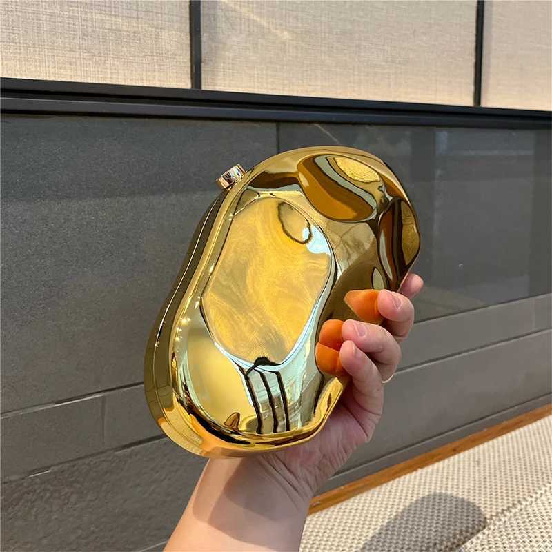 JIOMAY Acrylic Gold Purse Luxury Designer Handbags High Quality Glamorous Wedding Evening Bag Fashion Purses for Women M250625