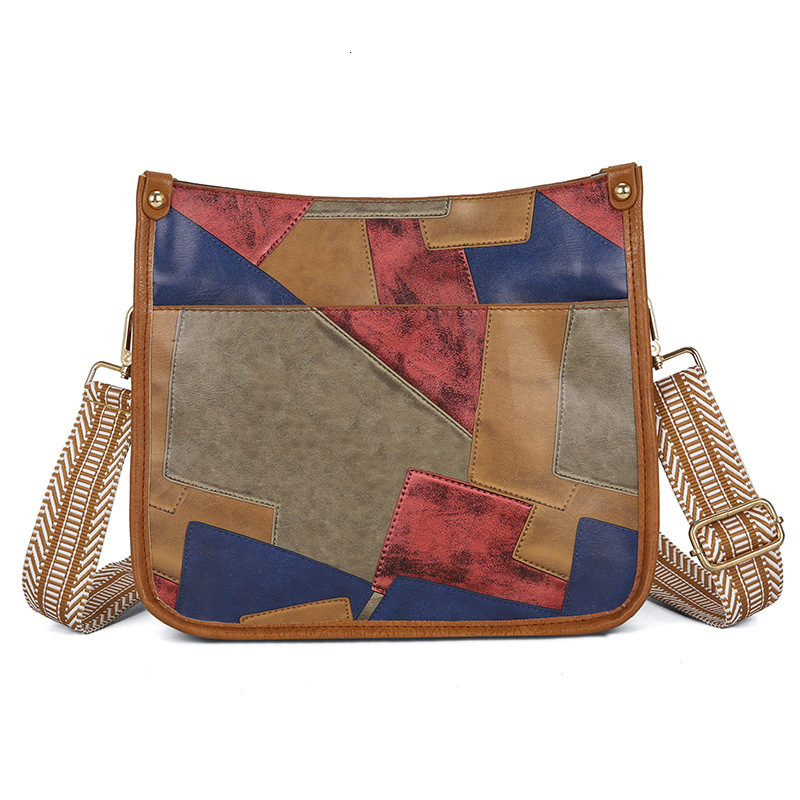 Free Shipping 2025 New Designer Bag Leather Patchwork Women's Bag Large Capacity Tote Bag Women's Summer New Vintage Single Shoulder Bag Hig