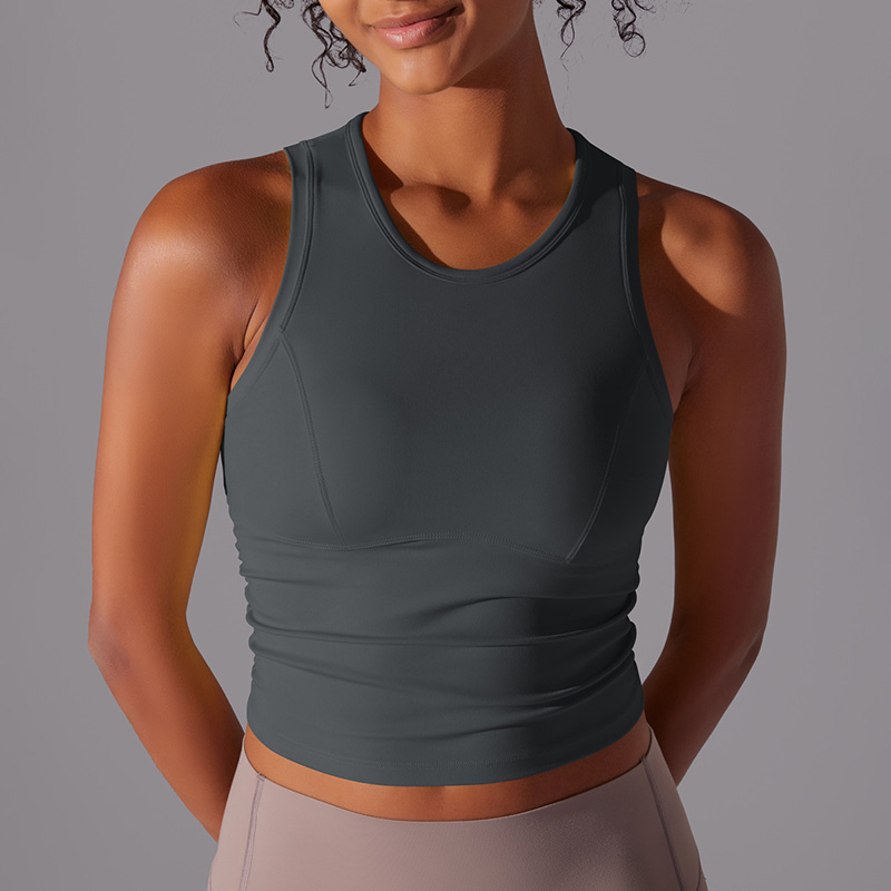 short crop exposed yoga vest quick drying breathable sports bra