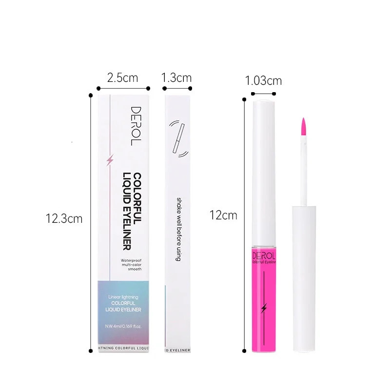 Luminous UV Light Neon Eyeliner Pen Eyes Makeup Red Waterproof Yellow Purple Red Color Liquid Eye Liner Pencil Make Up Cosmetics 250625