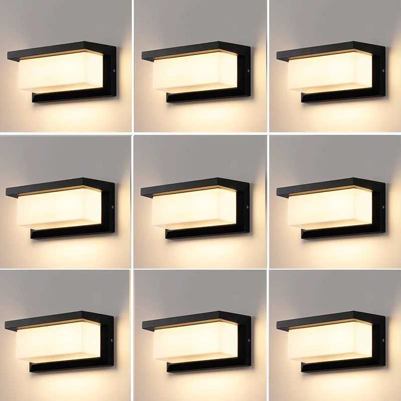 LED Outdoor Lights Wall Light Waterproof IP65 Motion Sensor LED Lighting Porch Lights Balcony Garden Lights Outdoor Wall Lamp XJ250624