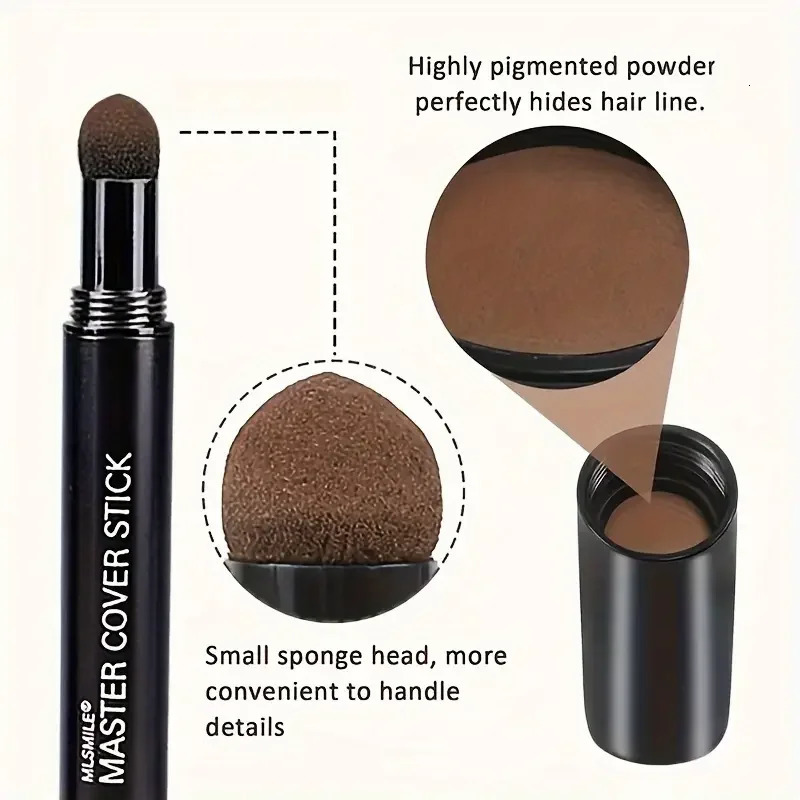 Waterproof Hairline Powder Concealer Stick - For Instantly Concealing Roots and Shadows for a Natural Look Repair Fill In Hair 250625