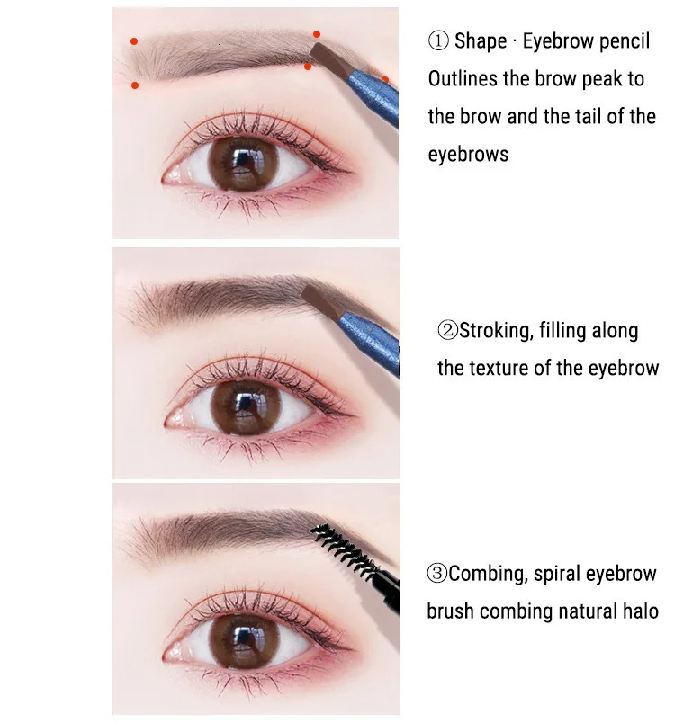 Female Makeup Eyebrow Pencil High Quality Hensi Enhancers Professional Waterproof Long-lasting Pencil Tattoo Original 250625
