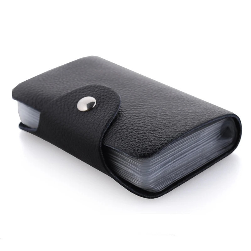 Arrival Genuine Leather Business Card Case Womens ID Bag Female Credit Card Holder 26 Bank Cards Slots For Men 250624