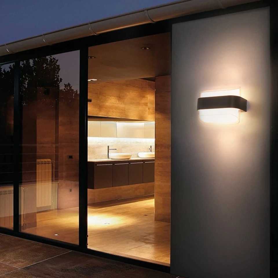 Outdoor Wall Light Courtyard Home Decoration Garden Exterior Motion Sensor LED Lighting Wall = Interior Facade Lamps Wall XJ250624