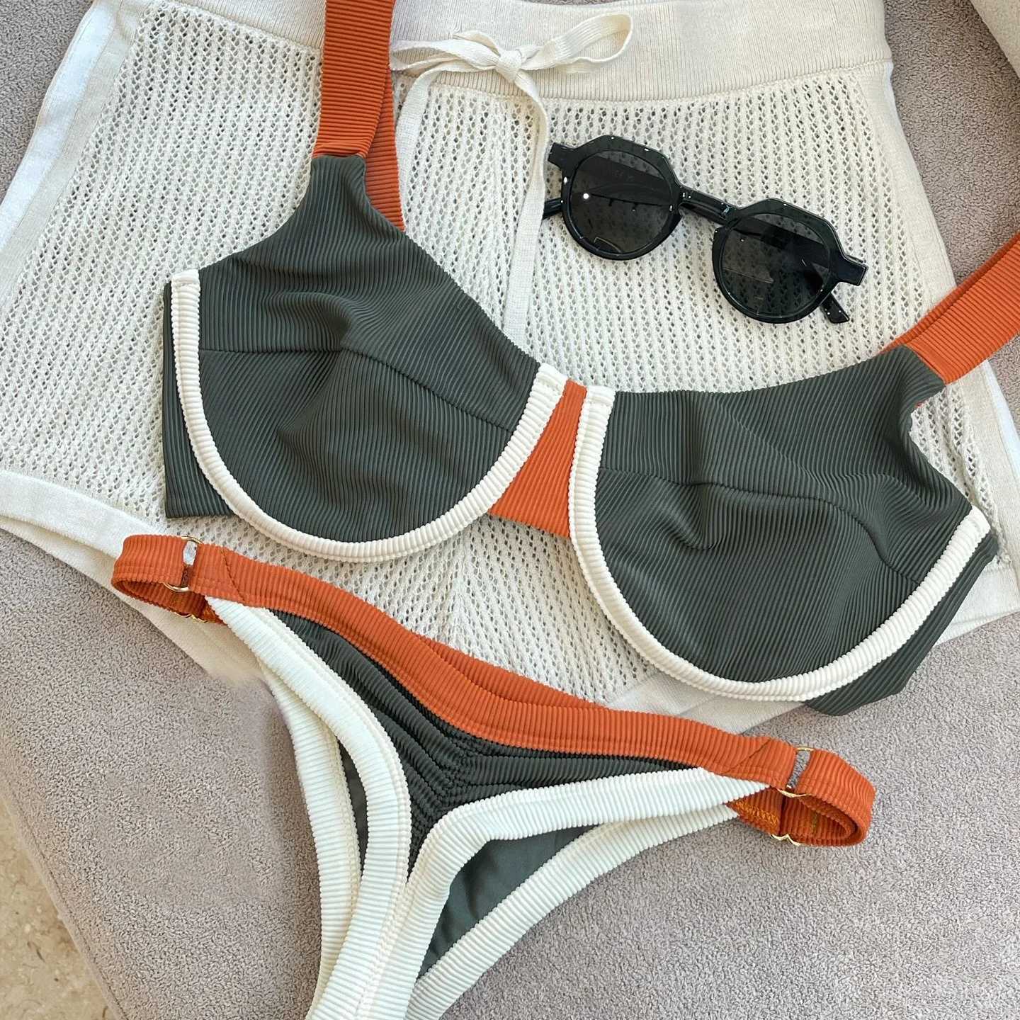 Push Up Bikinis Sexy Swimsuit Women Swimwear Micro Bikini Set Low Waisted Swim Suit Patchwork Beachwear Brazilian Biquini Female XJ250624