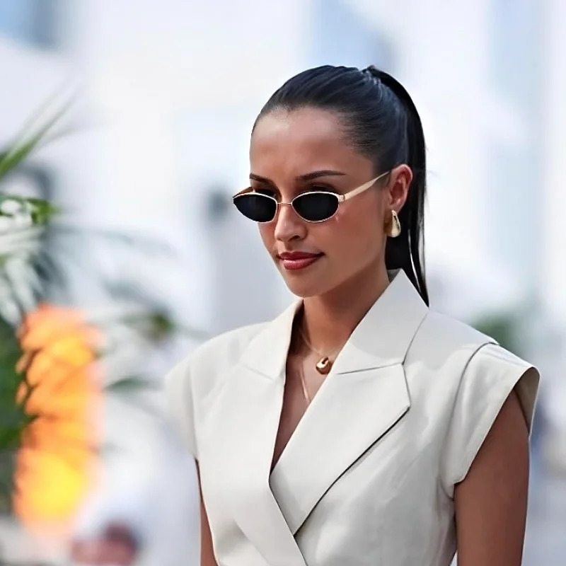 Womens Chic Top Pant Suit Lapel Sleeveless Vneck Slimming Tops Loose Straight Through Pants 2025 Summer Outfits 250616