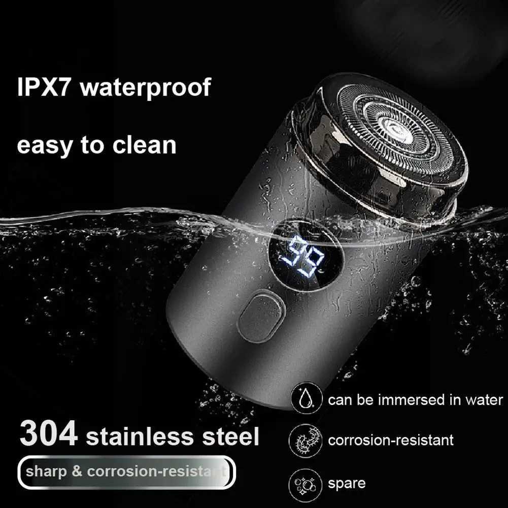 Mens mini shaver portable ultra long standby efficient shaving dry and wet shaving easy to clean essential for travel W250625