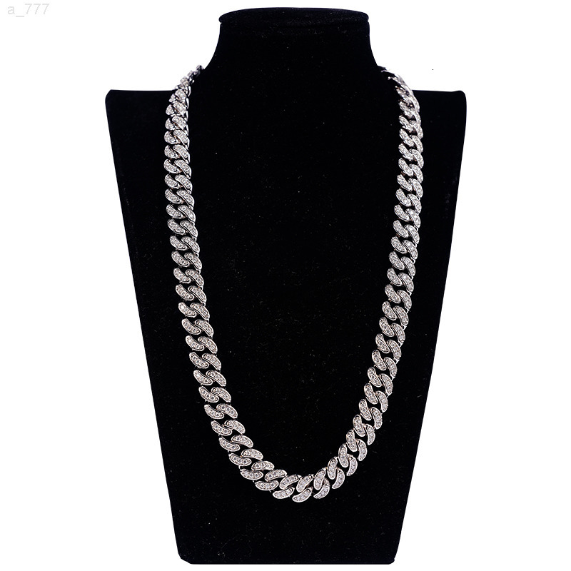 SICGEM 925 Silver Stainless Steel Gold Miami Moissanite Cuban Link Chain Iced Out Necklace