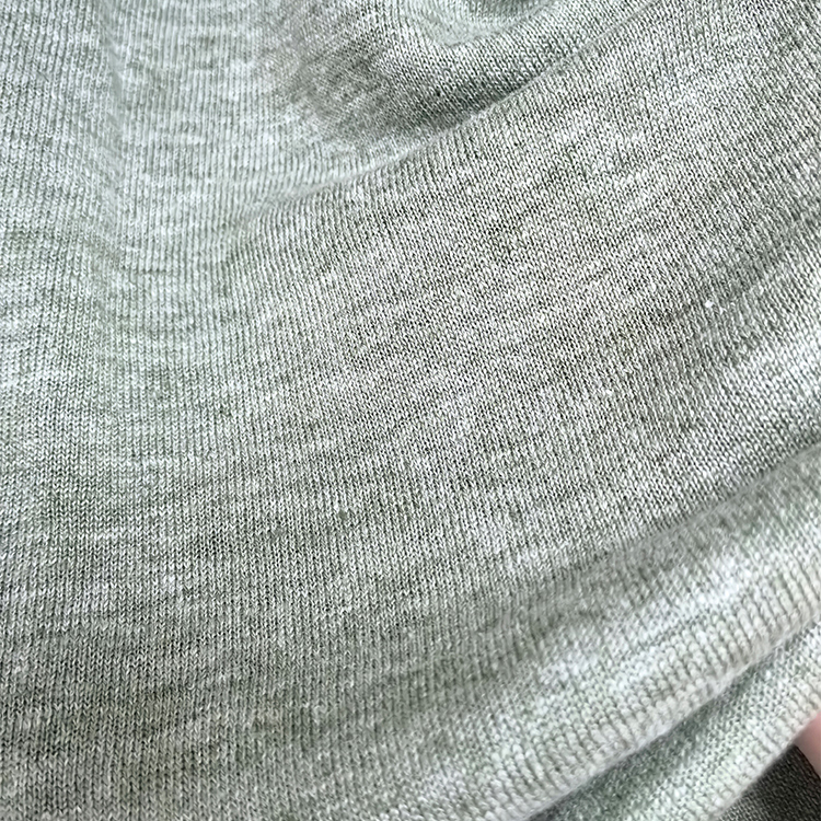 Sustainable 100 Percent Organic Linen Yarn-Knit Garment Cloth