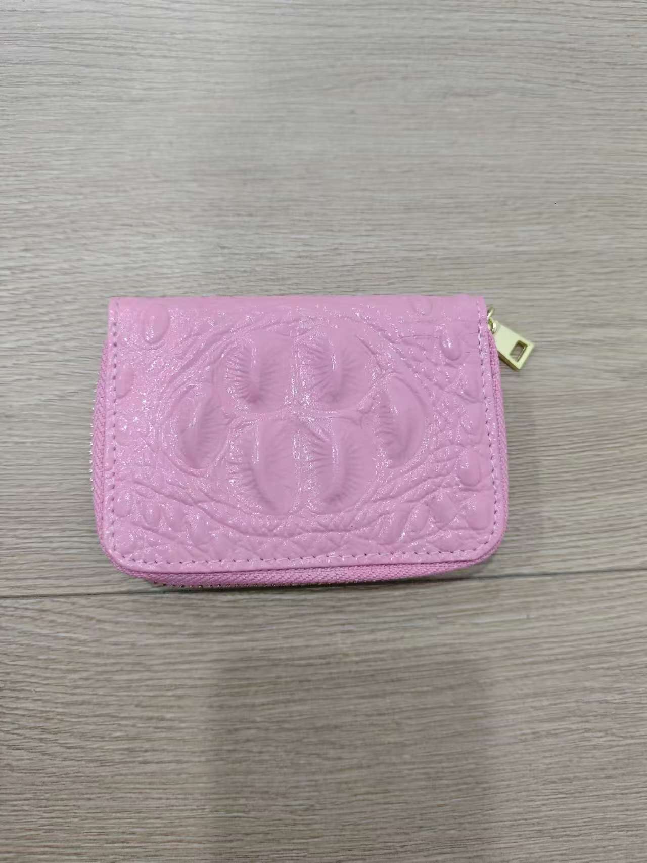 Free Shipping 2025 New Designer Bag Layer Cowhide Accordion Card Holder Crocodile Pattern Women's Card Clip Men's Card Holder Multi-function