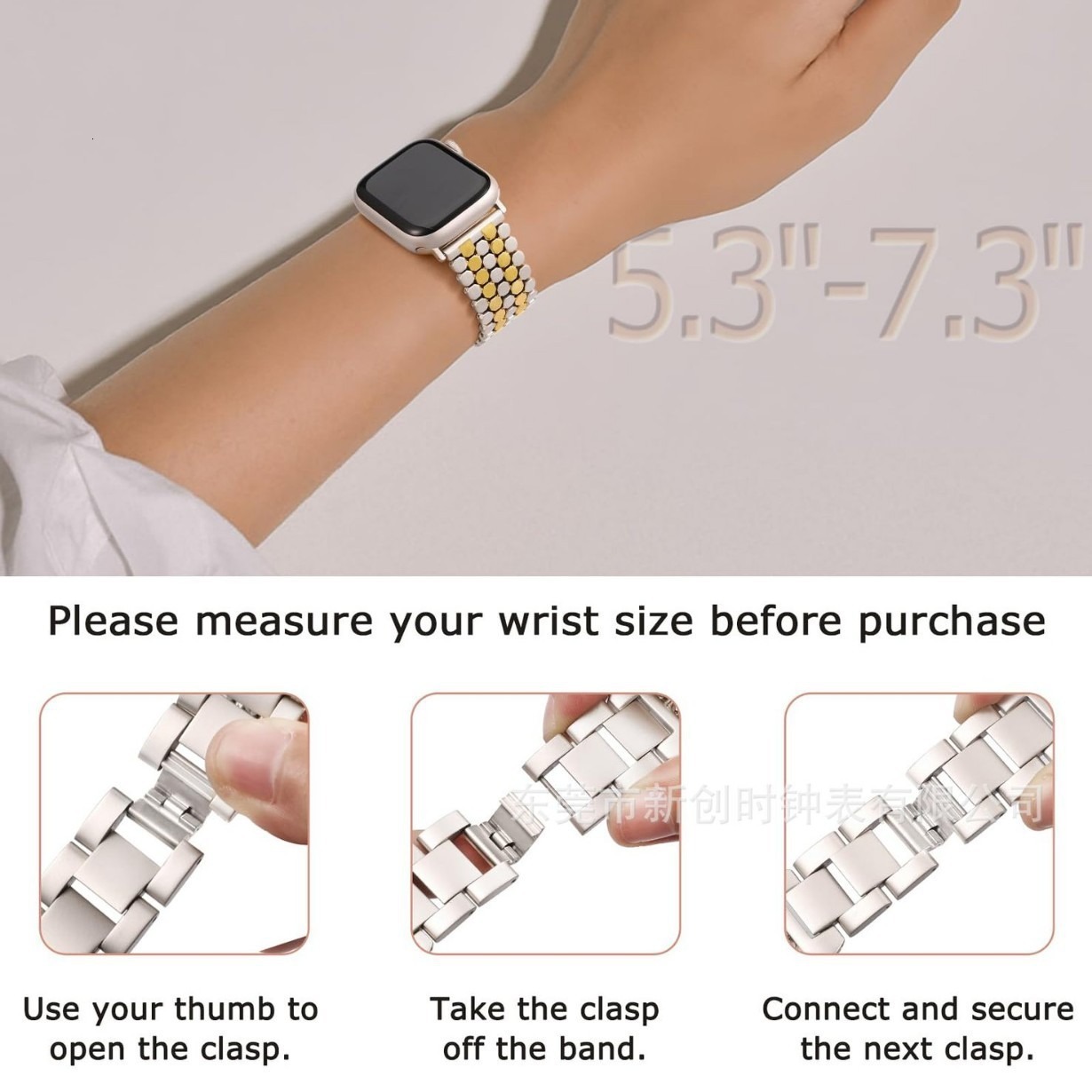 Luxury High-end Alloy Fish scale Design Watch Band for Apple Watch & HUAWEI WATCH GT 4 22mm Universal Strap