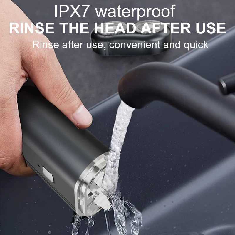 Portable Pocket Double-headed Mens Shaver USB Charging Floating Shaving Car Mini Electric New W250625