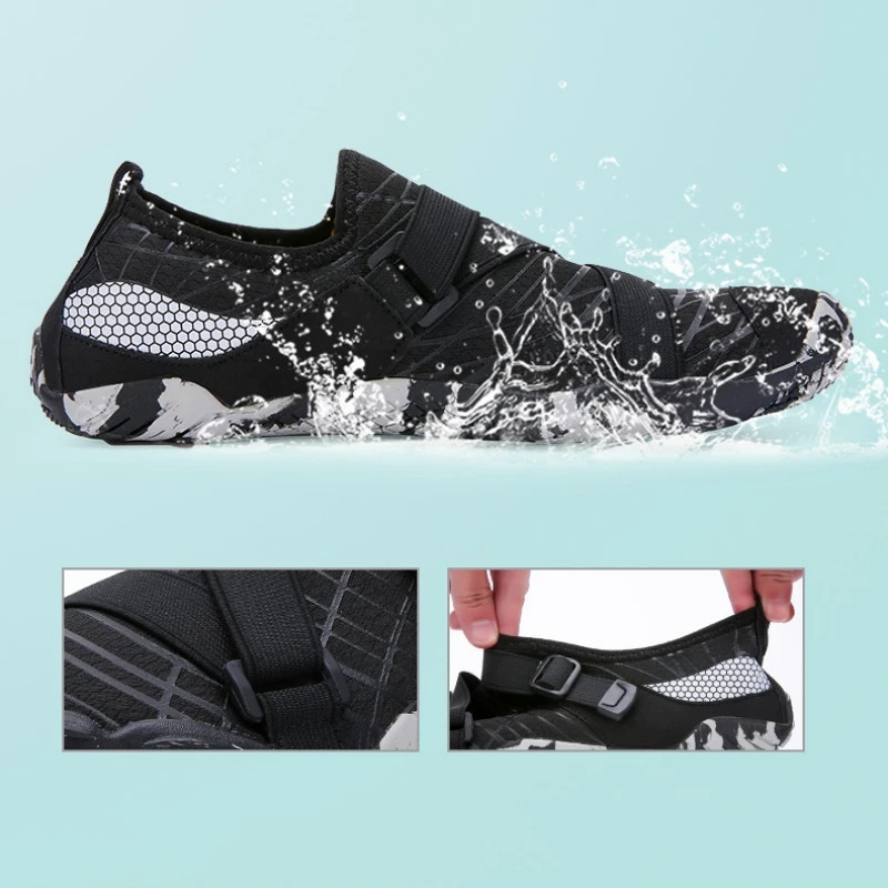 Mens Elastic Aqua Shoes Breathable Women Outdoor Wading Sneakers Quick Dry Water Shoes for Diving Swimming 250624